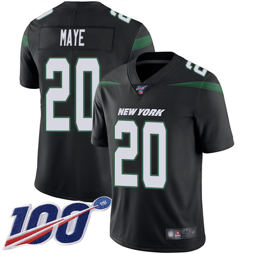New York Jets Limited Black Men Marcus Maye Alternate Jersey NFL Football #20 100th Season Vapor Untouchable
